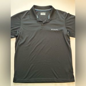 Columbia Mens Omni-Shade Polo Shirt Black Size Medium